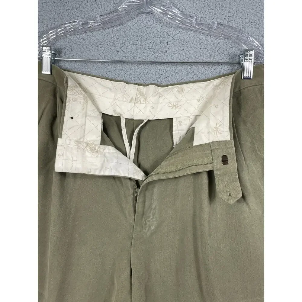 Jos A Bank Men's 38 Casual Shorts 100% Silk Pleated Golf